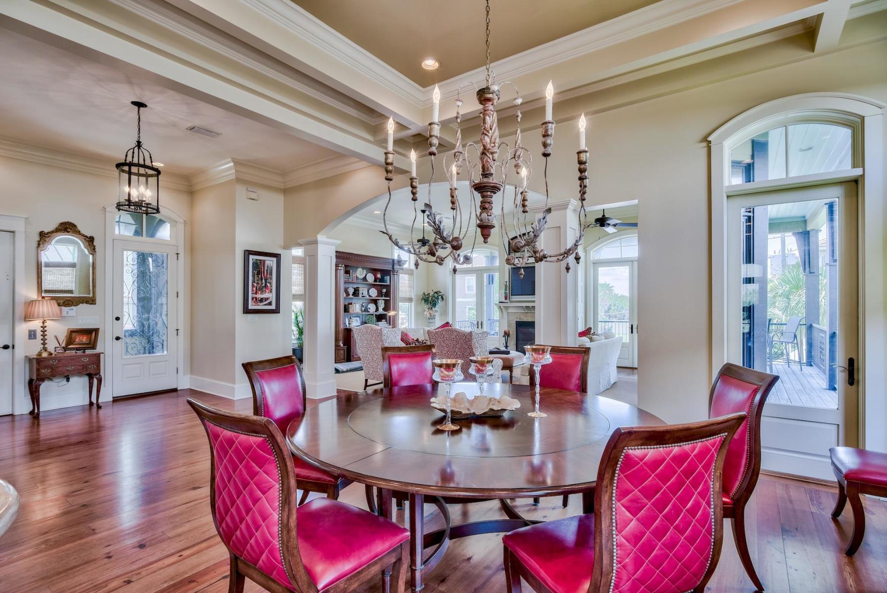 216 Sandtrap Road Miramar Beach, FL 32550 - Photo 10 of 58 a view of a dining room with furniture and wooden floor