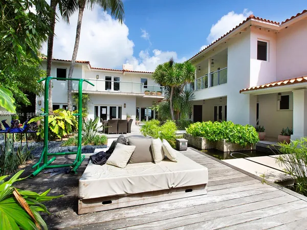 a front view of house and yard with green space