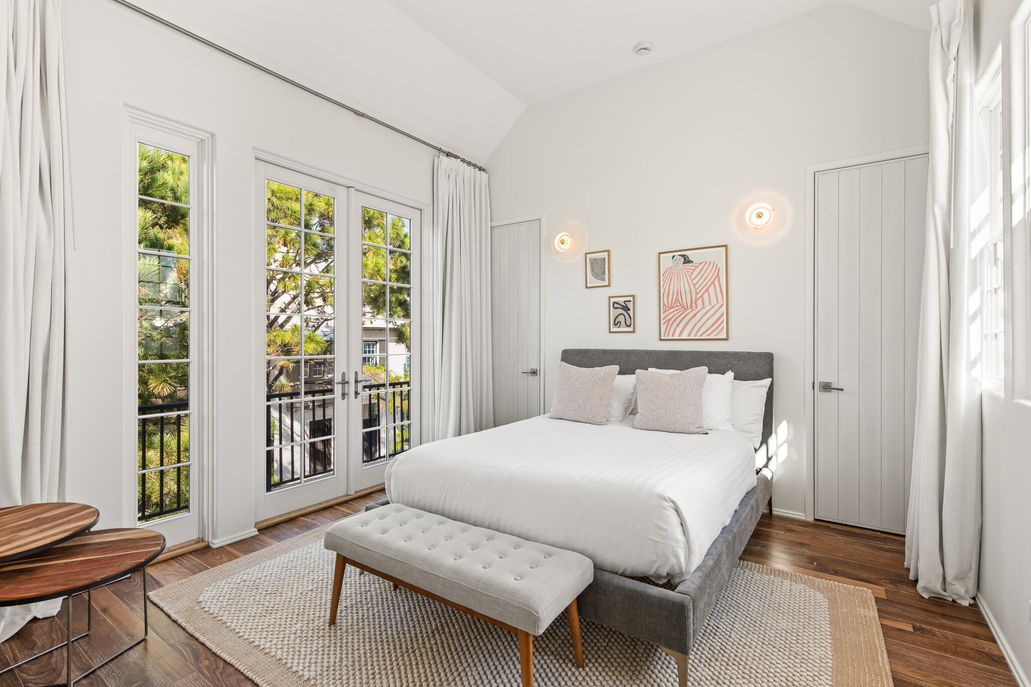 31 Sugar Loaf Alley Inlet Beach, FL 32461 - Photo 42 of 58 a bedroom with a bed and wooden floor