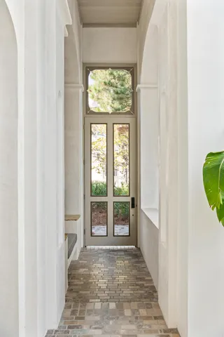 a view of front door