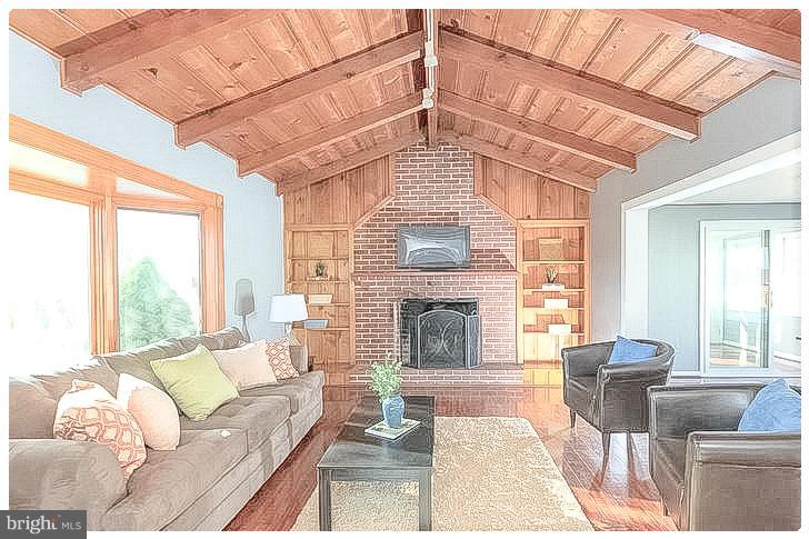 2433 Ellis Road Baltimore, MD 21234 - Photo 15 of 24 Vaulted Ceiling & Wood Fireplace