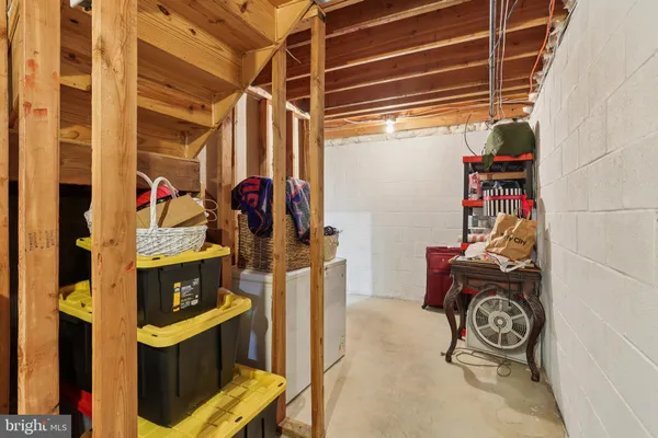 a view of storage and utility room