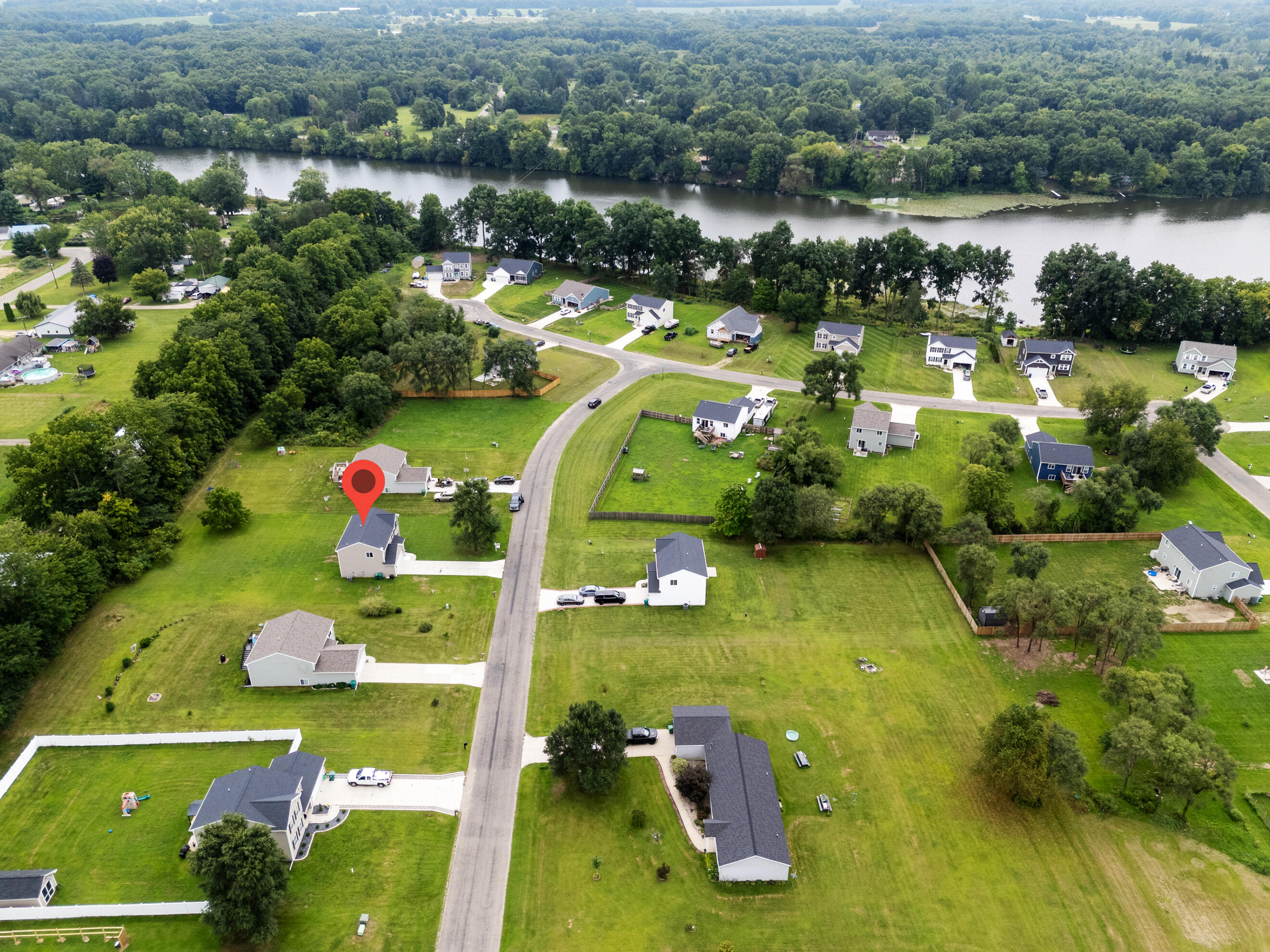 58705 Pond View Lane Three Rivers, MI 49093 - Photo 37 of 37 Aerial View