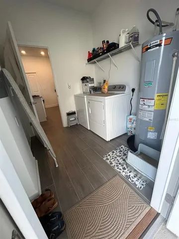 a view of storage and utility room