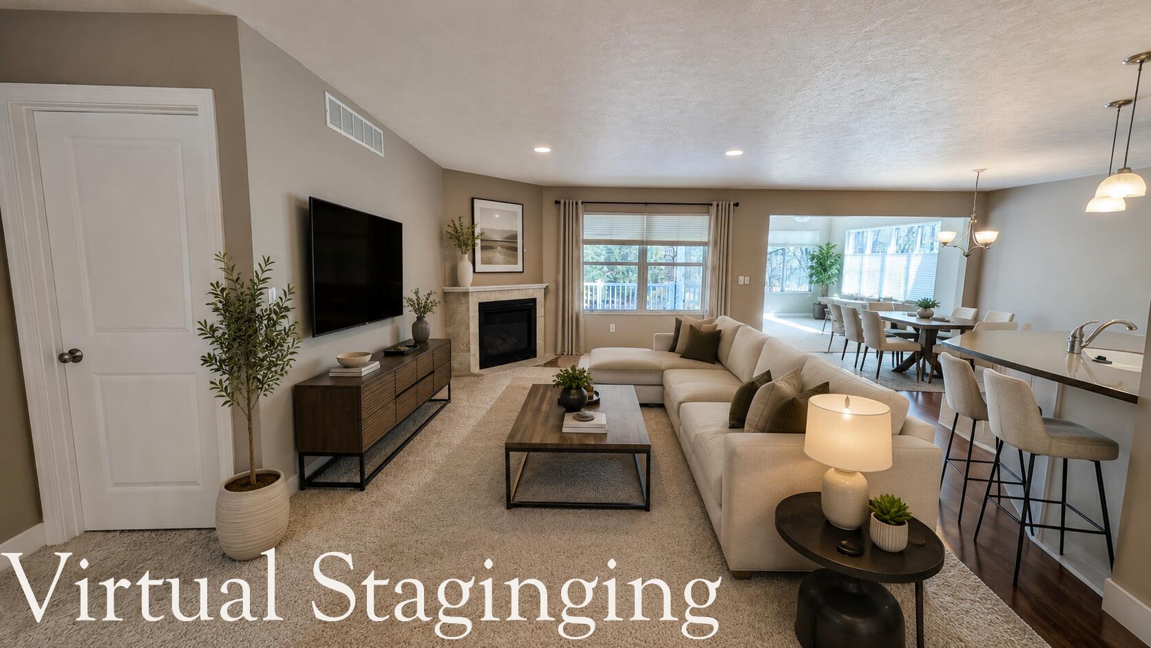1539 West Addison Way, Unit 22 Muskegon, MI 49445 - Photo 3 of 42 virtual staged living-dining