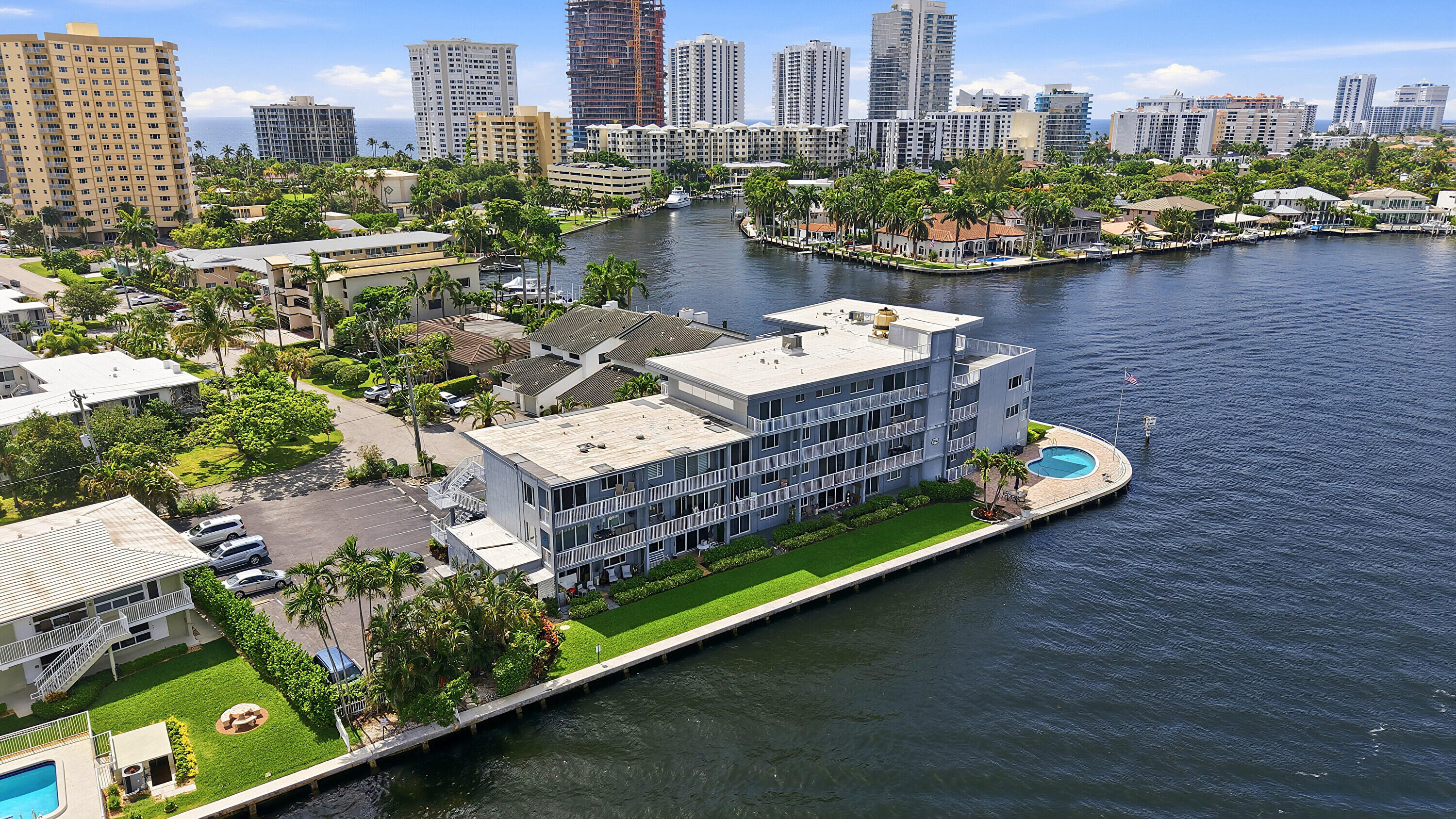 1201 South Riverside Drive, Unit 306 Pompano Beach, FL 33062 - Photo 45 of 53 42_aerial view
