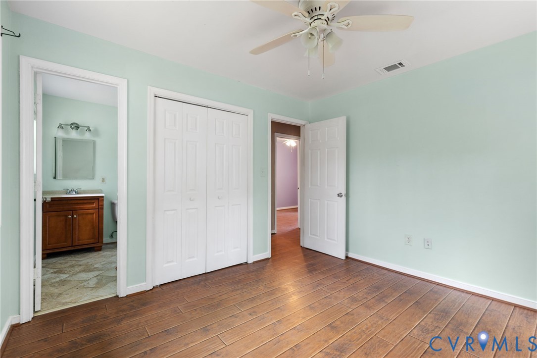 164 Kinneytown Road Mineral, VA 23117 - Photo 22 of 31 a view of a hallway with wooden floor and closet