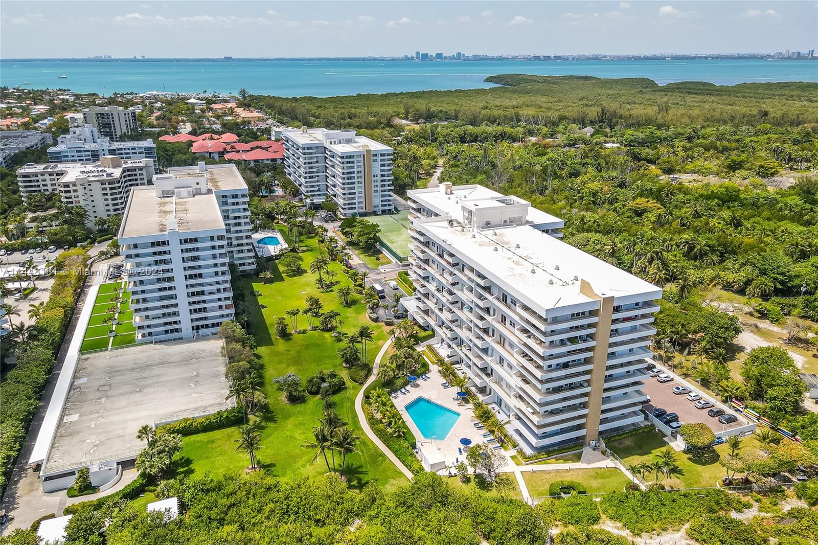 199 Ocean Ln Drive, Unit 212 Key Biscayne, FL 33149 - Photo 43 of 44 a view of a city with an ocean view