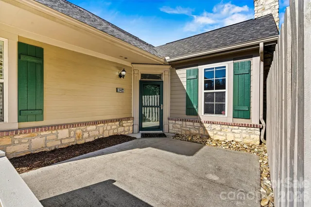 a front view of a house