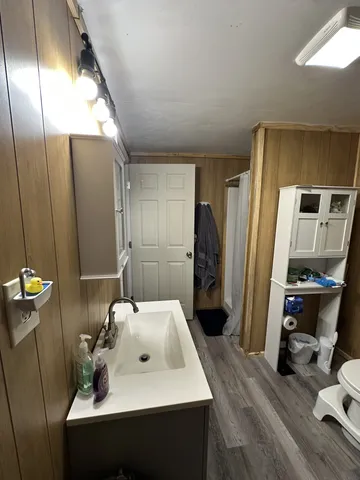 a view of a storage & utility room with stuff