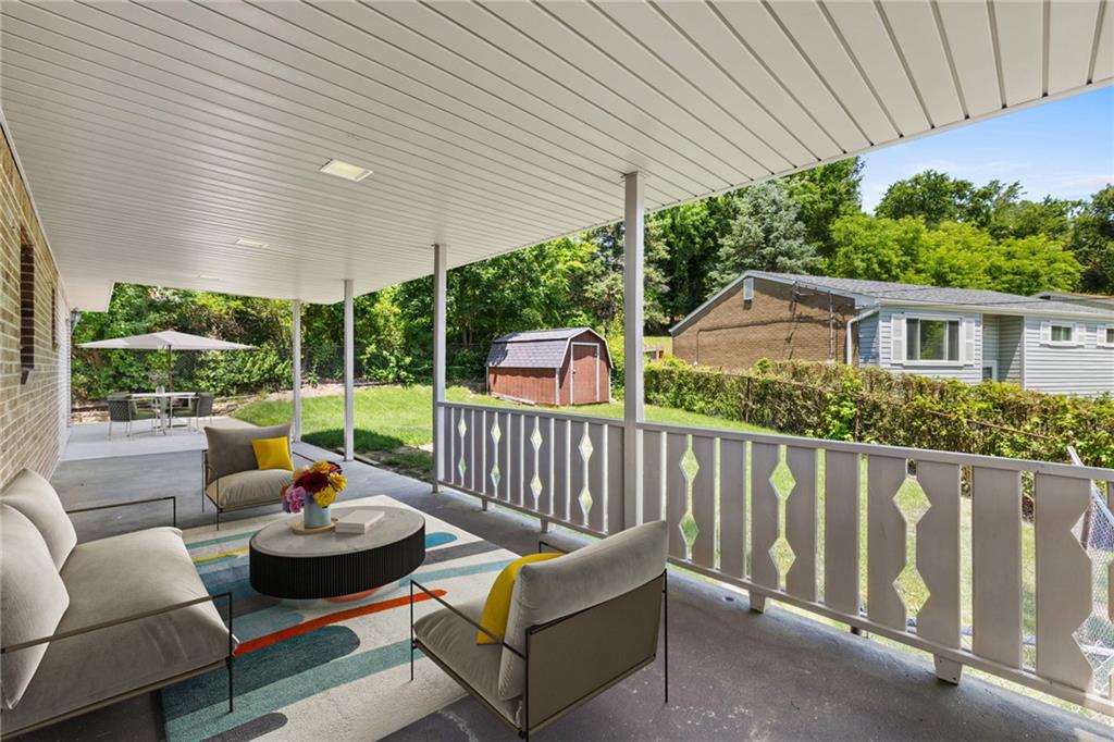 1304 Cathell Road Pittsburgh, PA 15236 - Photo 39 of 48 Lovely porch to sit and relax at the end of a long work day.