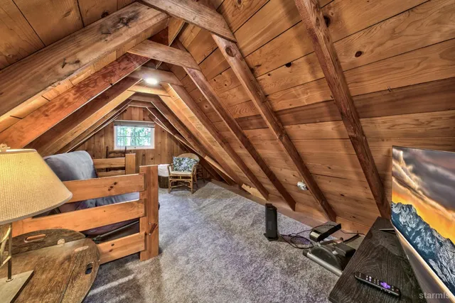 a view of a balcony and door