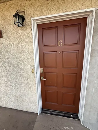 a view of front door