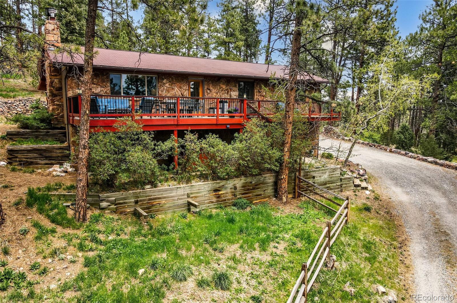 30315 Lone Spruce Road Evergreen, CO 80439 - Photo 27 of 48 an outdoor space with lots of green space