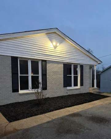 a front view of a house