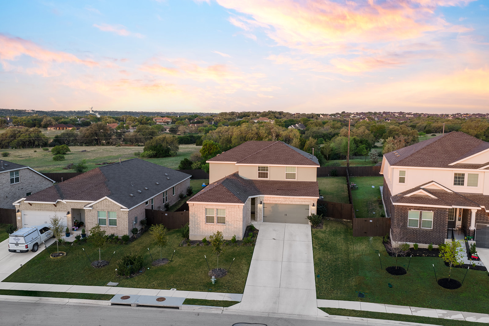 1909 Four Waters Loop Georgetown, TX 78628 - Photo 3 of 35 an aerial view of a house