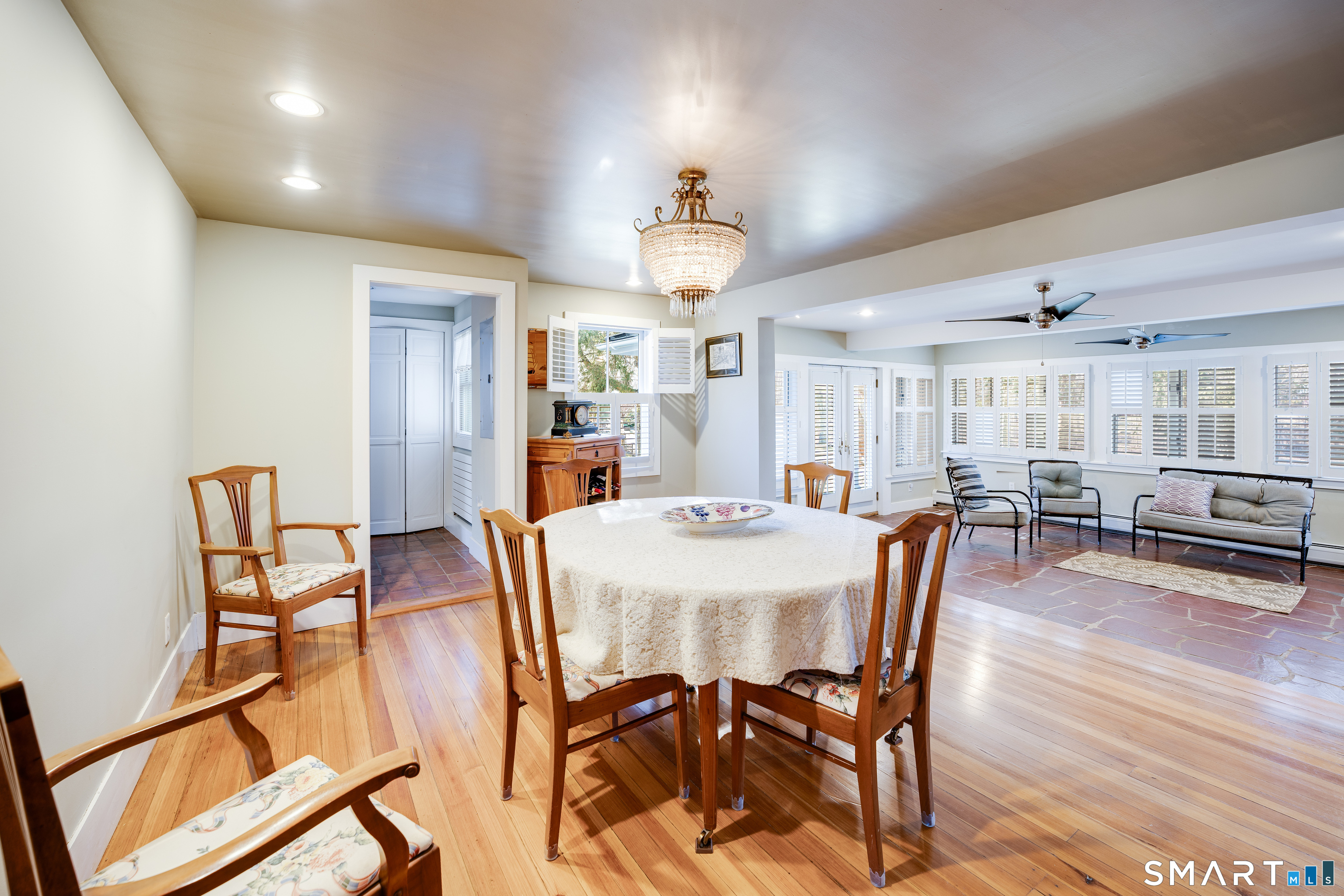 112 Schulman Veslak Road East Haddam, CT 06423 - Photo 6 of 26 a view of a dining room with furniture and wooden floor