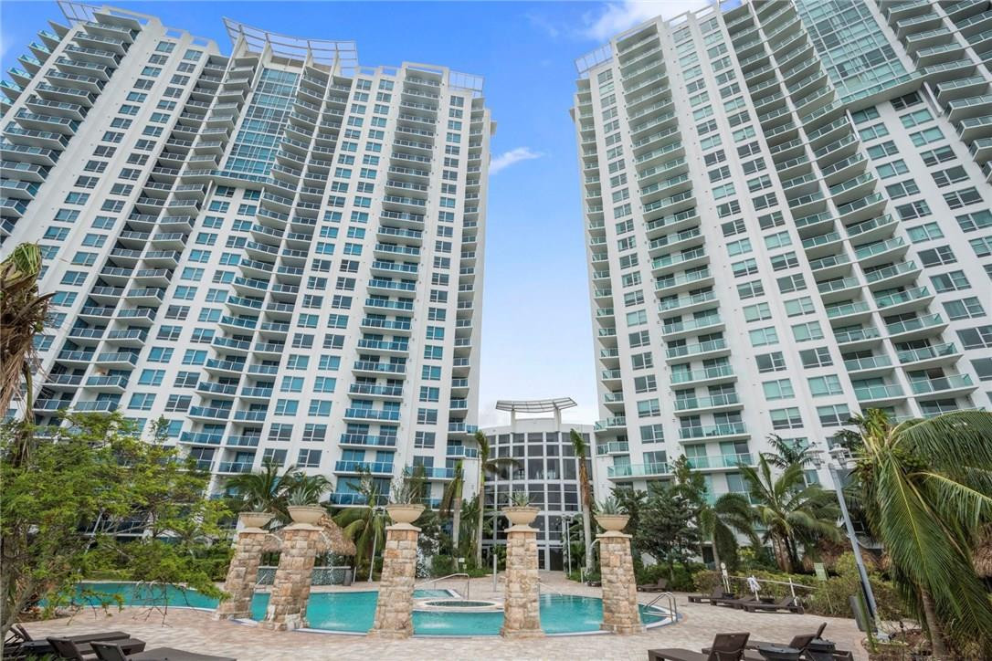 2681 North Flamingo Road, Unit S902 Sunrise, FL 33323 - Photo 11 of 29 Back view of pool and towers