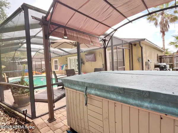 a view of street from balcony