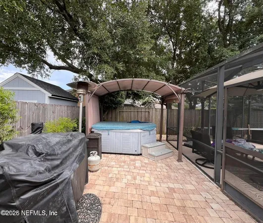 a view of outdoor space and patio
