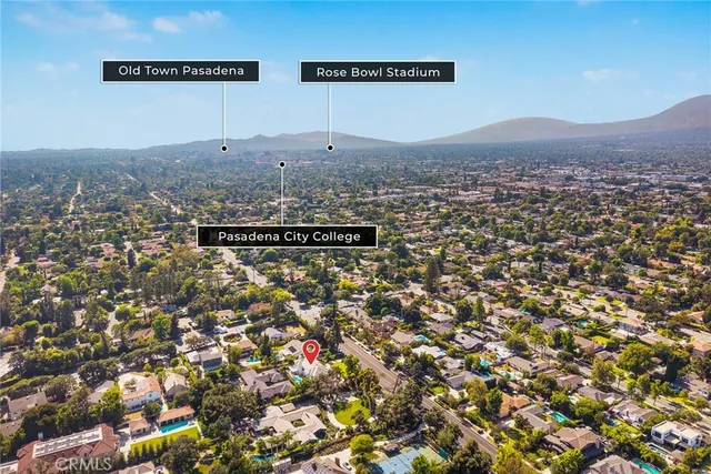 an aerial view of multiple house