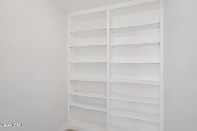 a view of a room with shelf