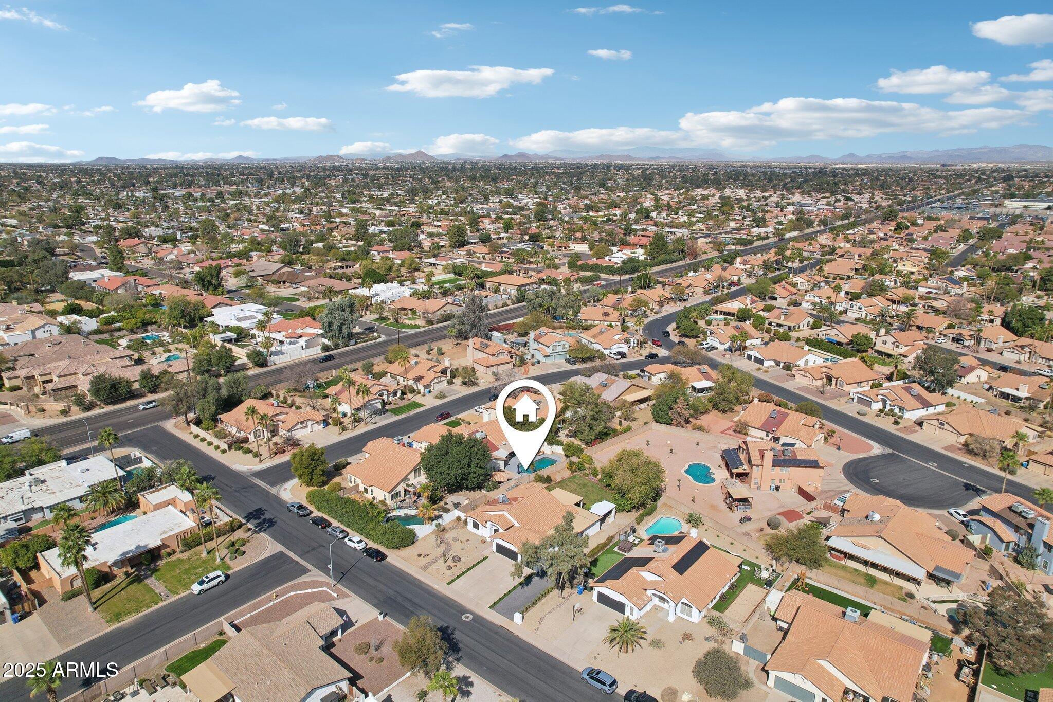 5704 East Estrid Avenue Scottsdale, AZ 85254 - Photo 45 of 48 an aerial view of a city