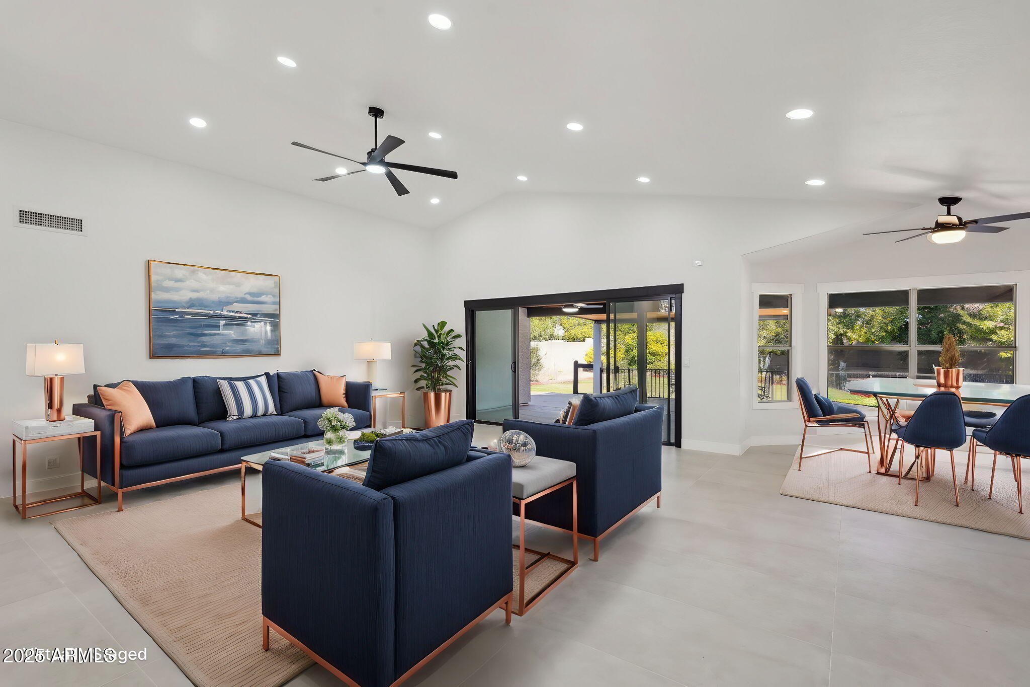 5704 East Estrid Avenue Scottsdale, AZ 85254 - Photo 7 of 48 a living room with furniture and a large window
