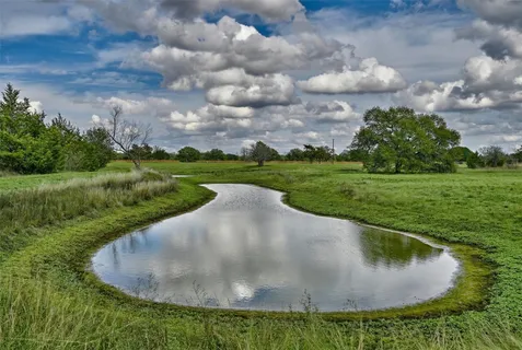 a view of a swimming pool with a yard