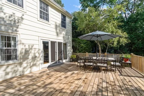 a view of outdoor space yard deck patio and outdoor kitchen