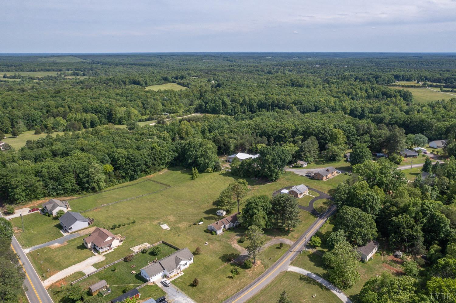 4794 Salem Road Spout Spring, VA 24593 - Photo 25 of 34 an aerial view of a house with a yard