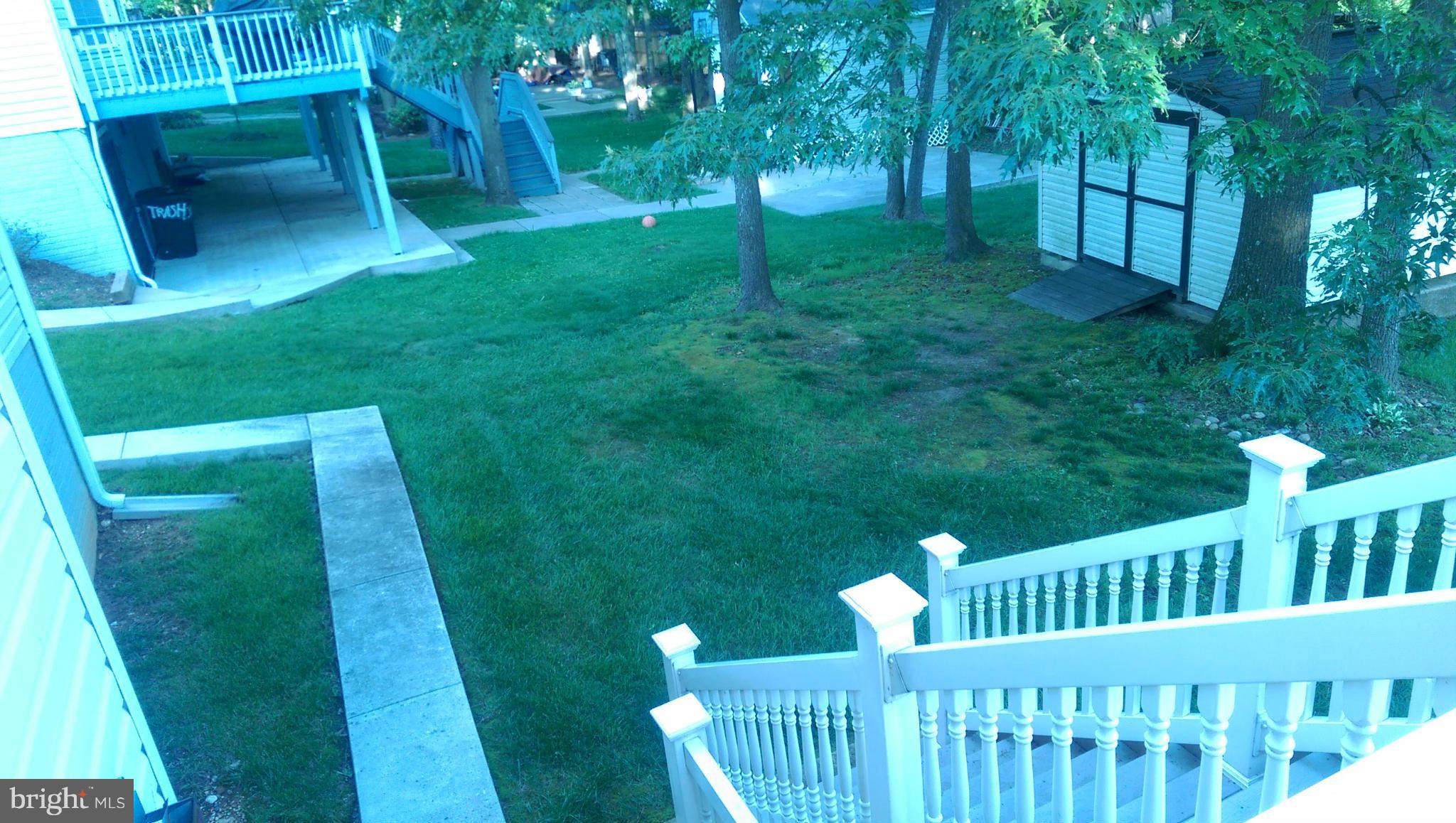 Back yard view from your enlarged deck