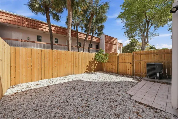 a backyard of a house