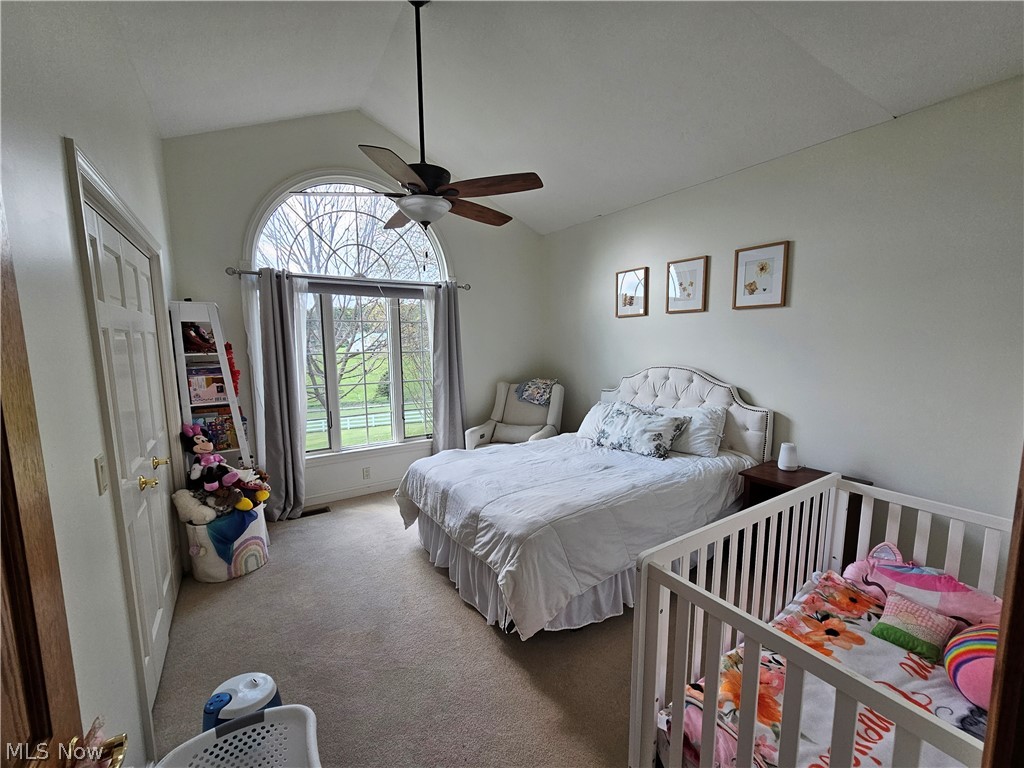 2363 Tabor Ridge Road Northeast New Philadelphia, OH 44663 - Photo 25 of 42 Room featuring a vaulted ceiling and a large arched window with transom detailing