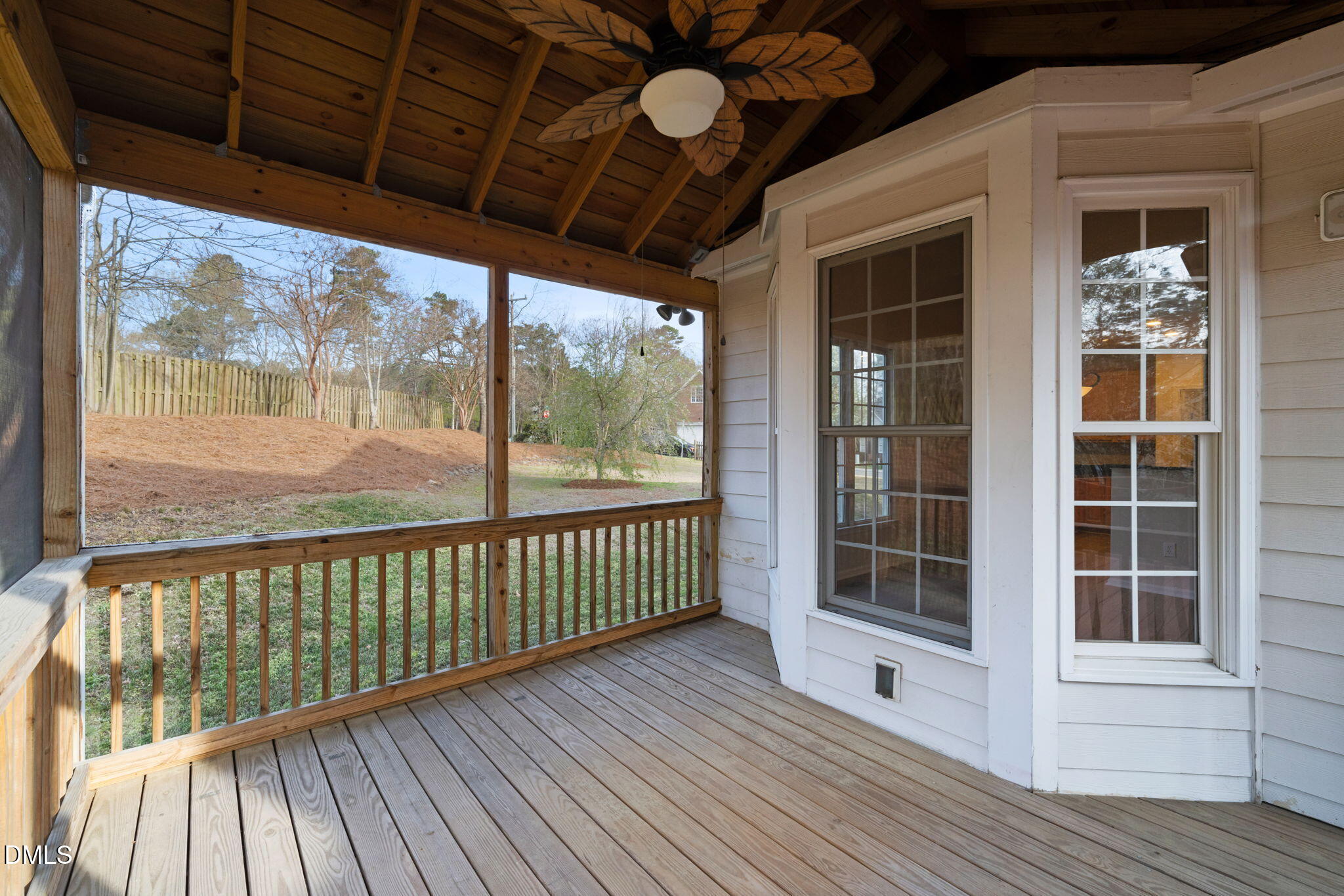 707 Martry Road Durham, NC 27713 - Photo 44 of 61 a view of porch with wooden floor