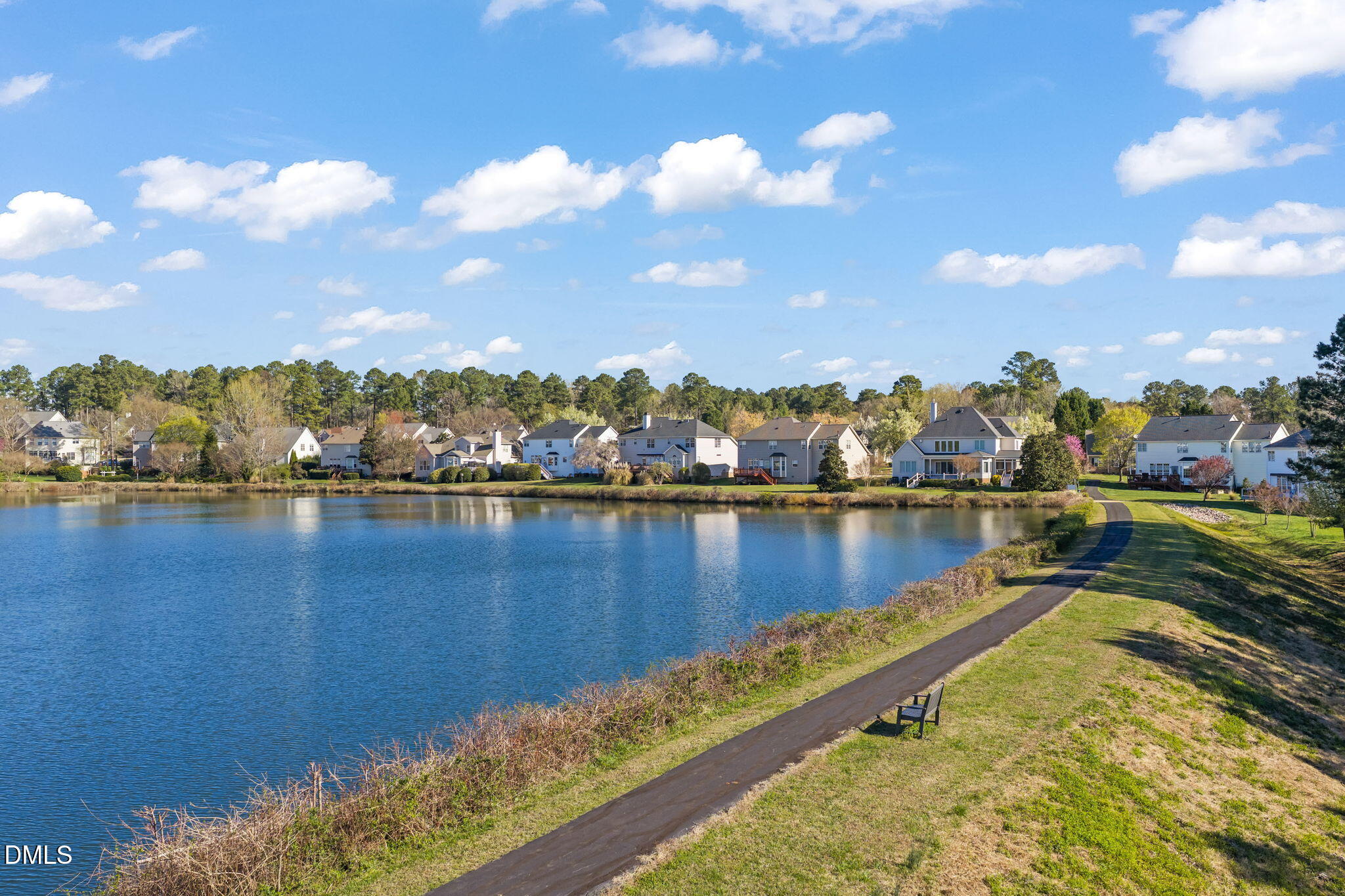 707 Martry Road Durham, NC 27713 - Photo 58 of 61 a view of a lake with boats and trees