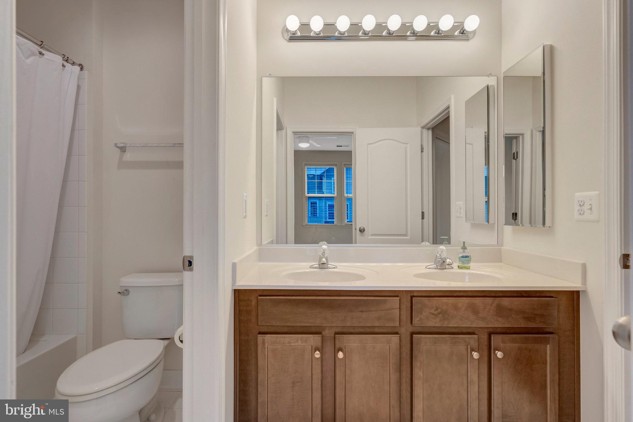 41841 Diabase Square Aldie, VA 20105 - Photo 23 of 45 a bathroom with a sink vanity mirror and toilet