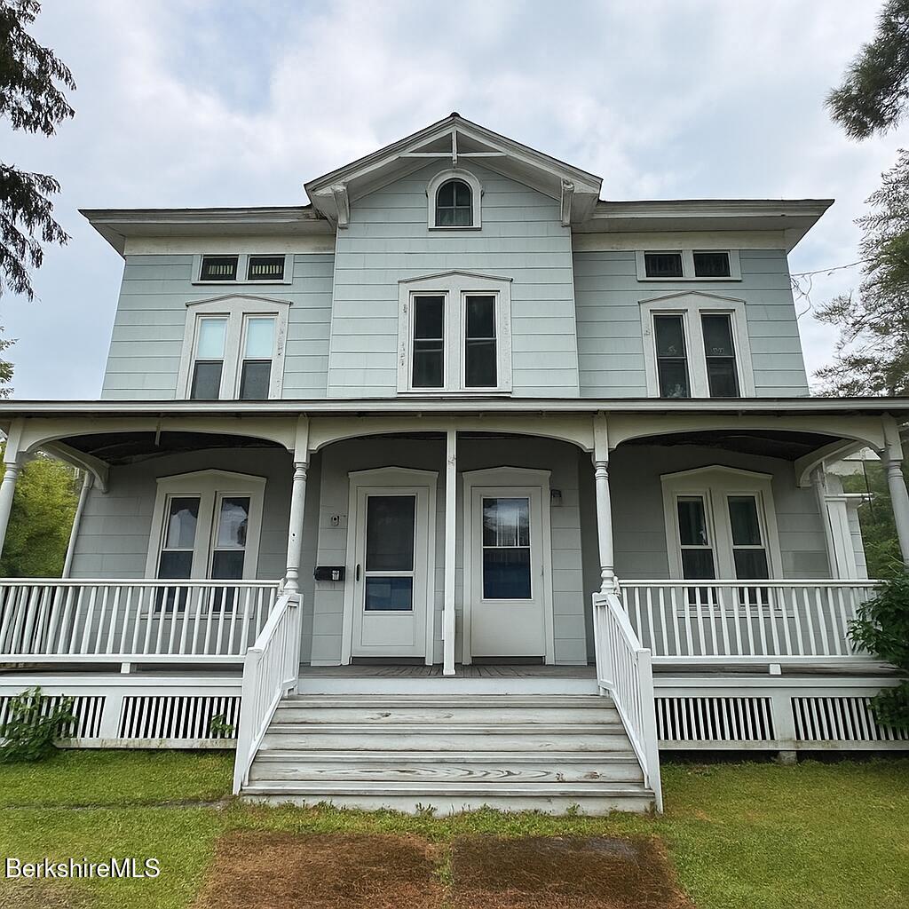 a front view of a house