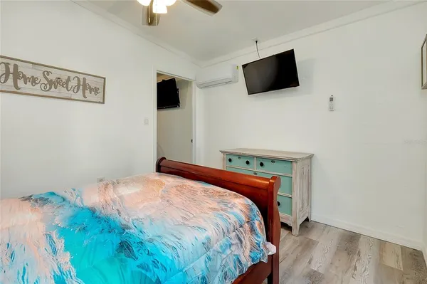 a bathroom with a shower and toilet