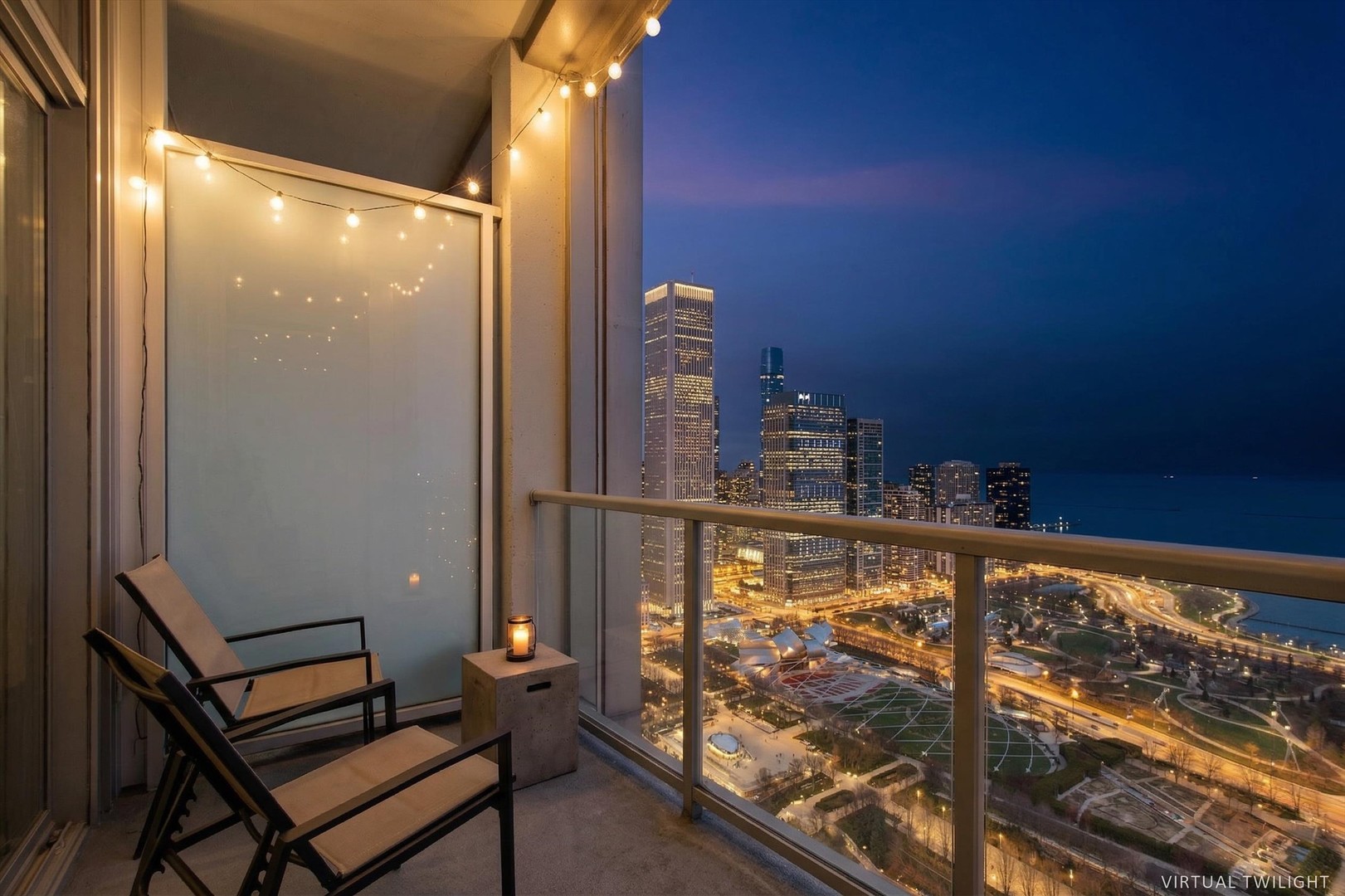 65 East Monroe Street, Unit 4521 Chicago, IL 60603 - Photo 12 of 25 a view of a balcony with chair