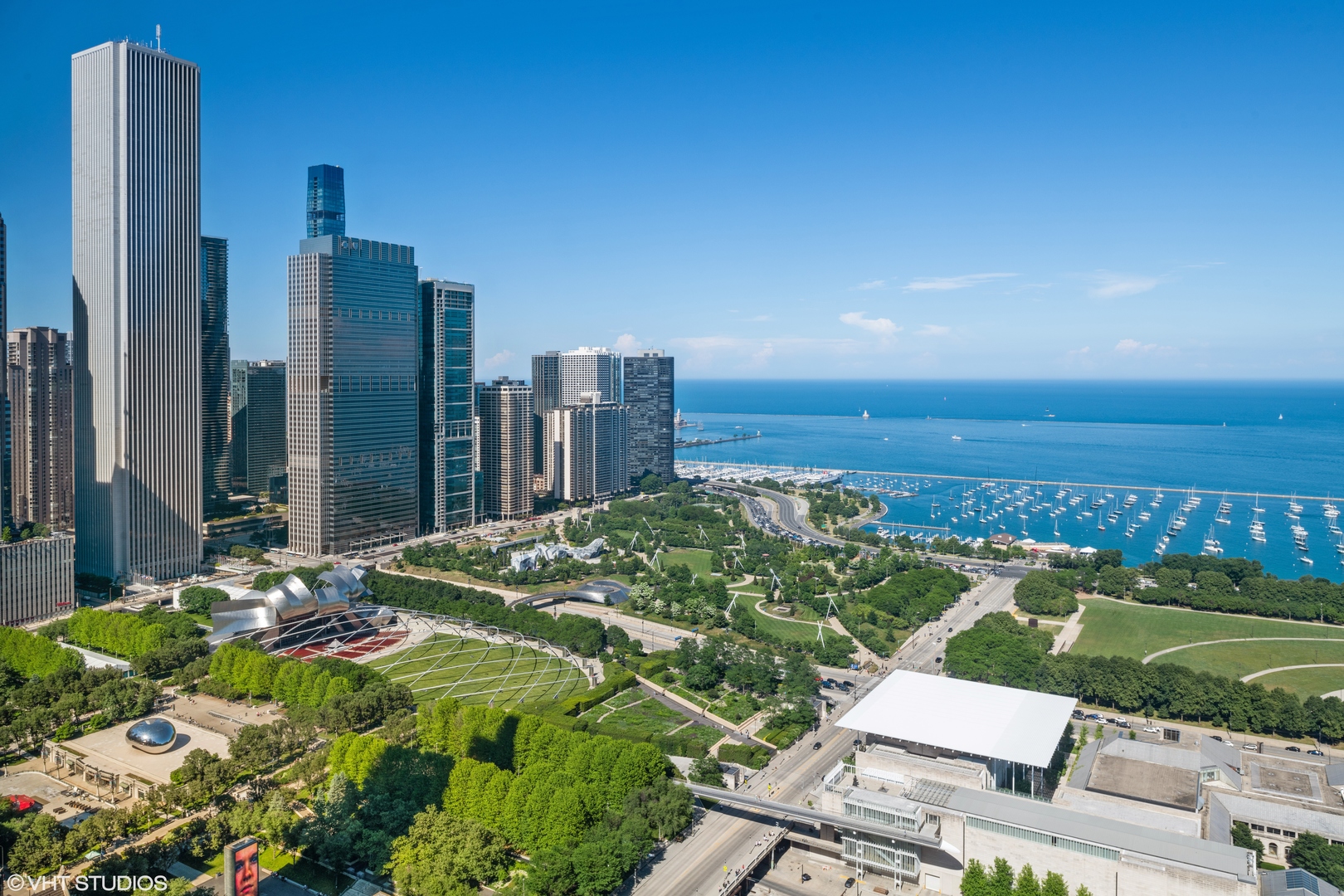 65 East Monroe Street, Unit 4521 Chicago, IL 60603 - Photo 15 of 25 a view of a city with tall buildings