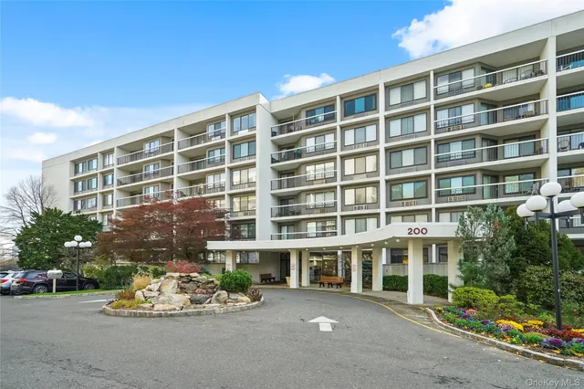 front view of a building with a street