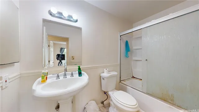 a view of a pathway of a building