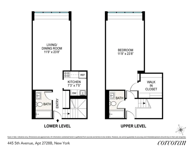 $1,275,000 | 445 5th Avenue, Unit 2728B | Midtown South