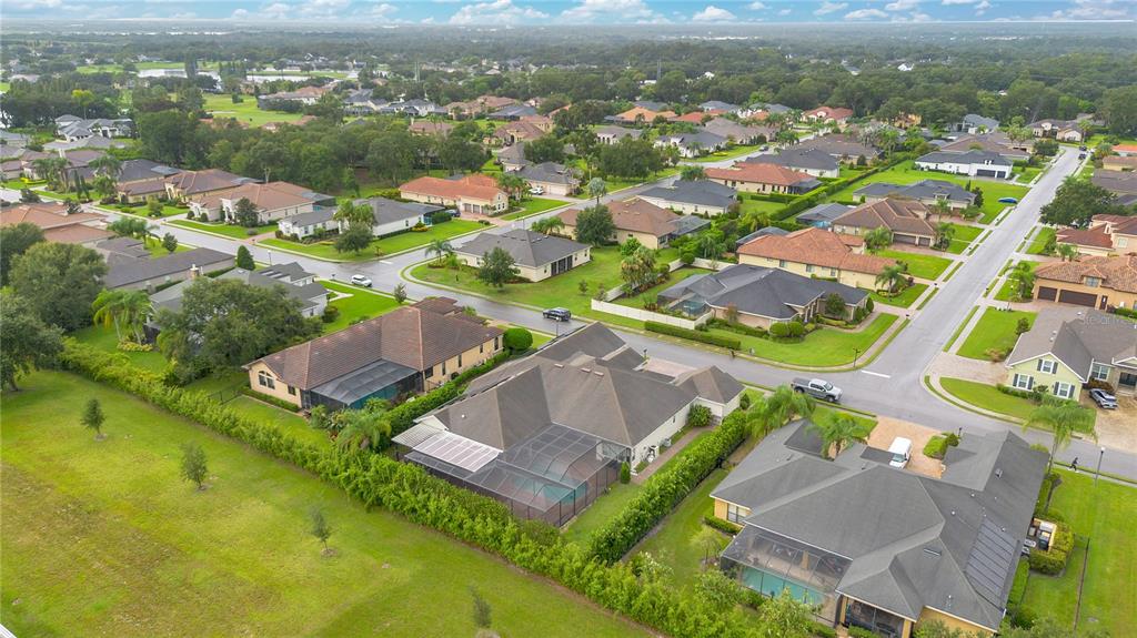 6510 Eagle Ridge Way Lakeland, FL 33813 - Photo 48 of 50 an aerial view of residential houses with outdoor space and river