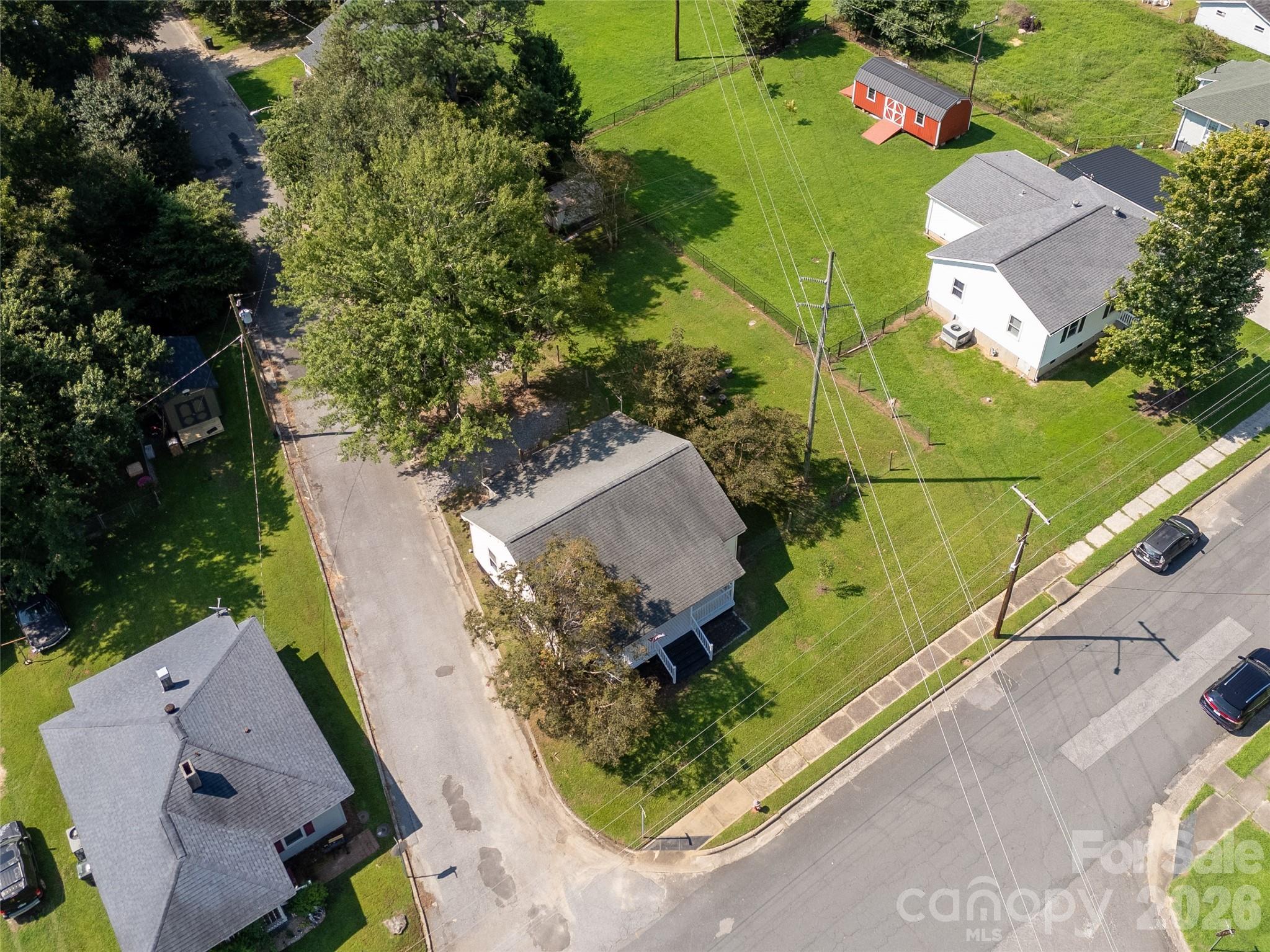 206 McConnell Street Clover, SC 29710 - Photo 22 of 31 an aerial view of a house
