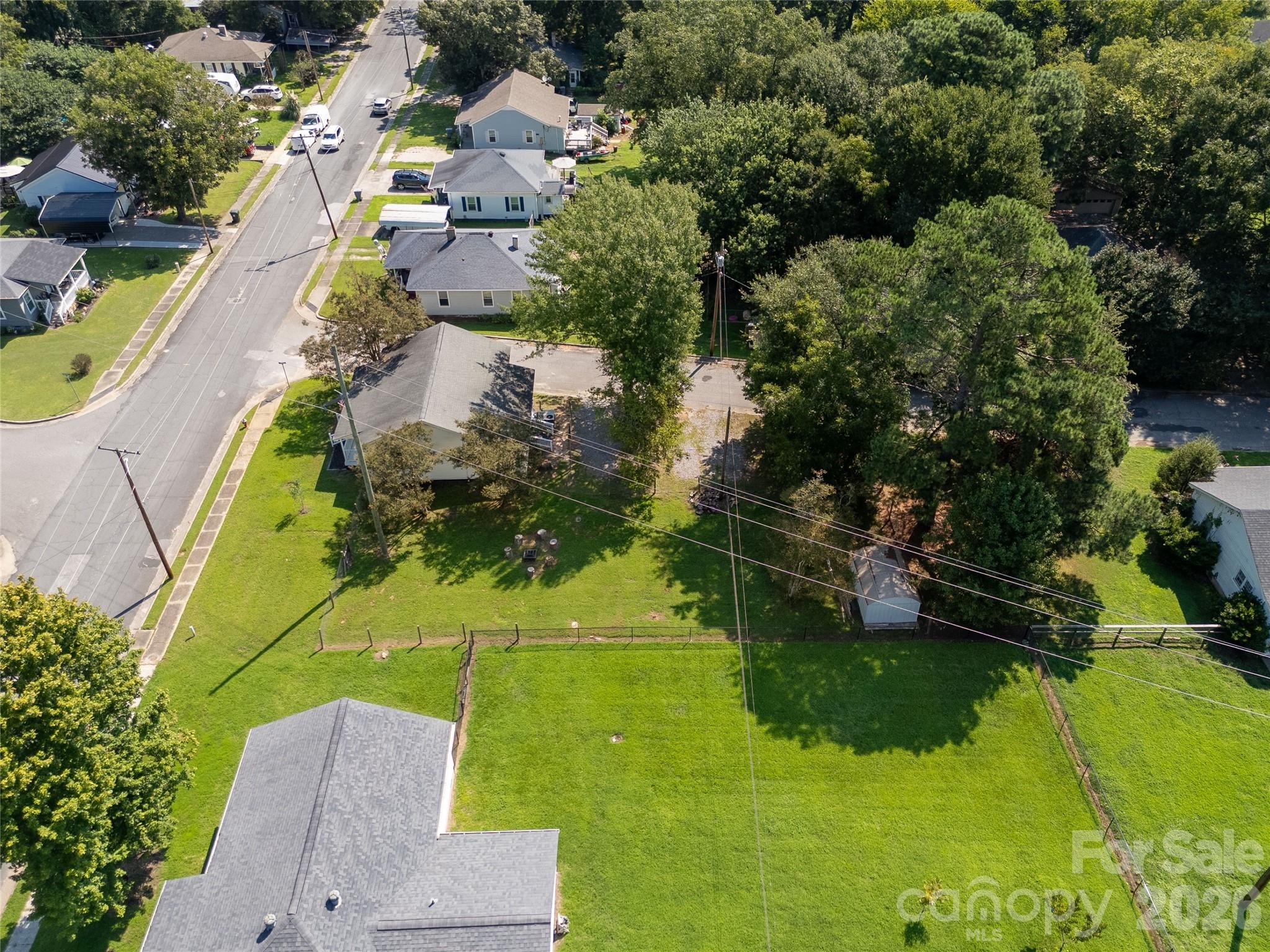 206 McConnell Street Clover, SC 29710 - Photo 25 of 31 an aerial view of residential houses with outdoor space and swimming pool
