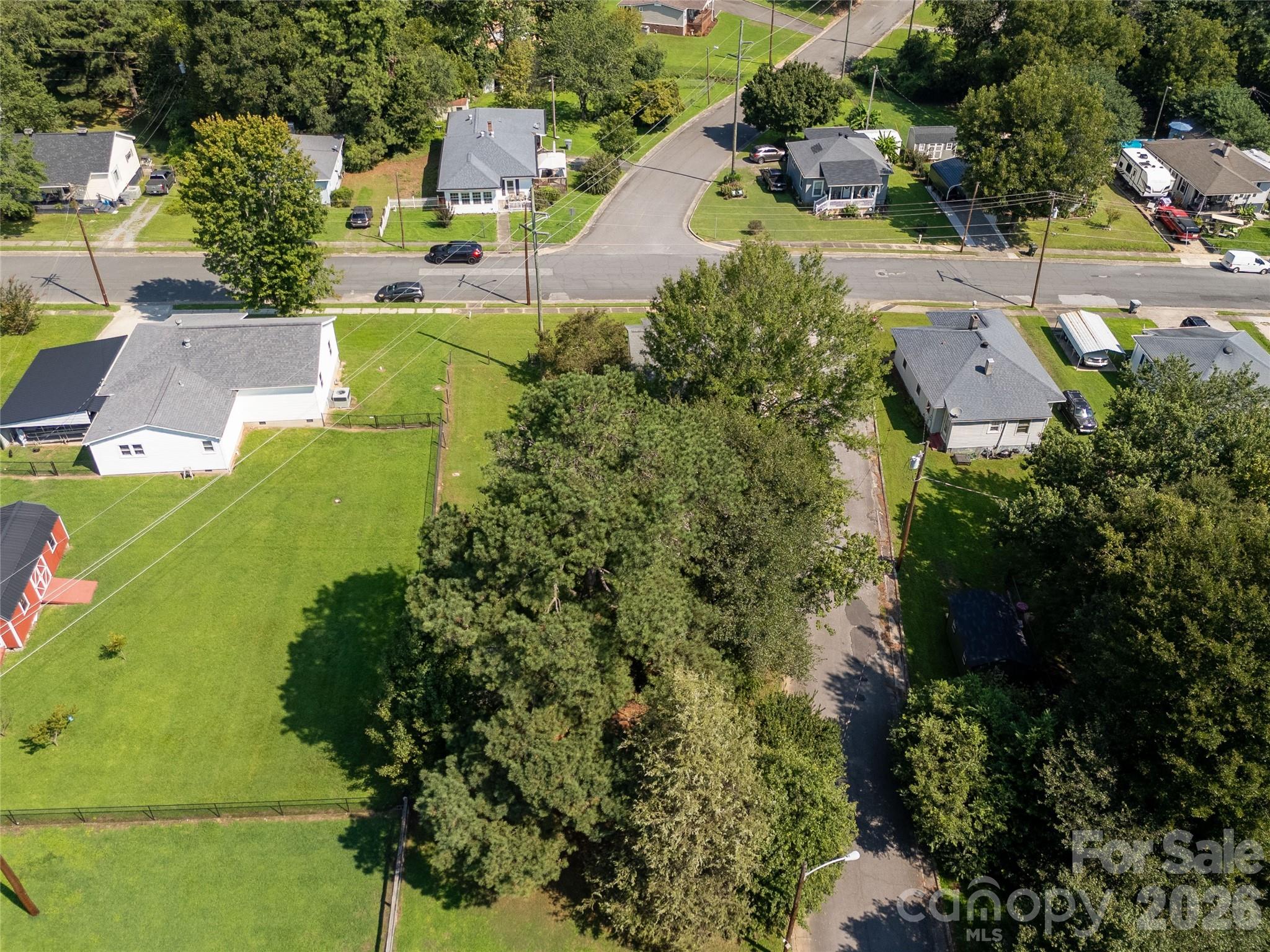 206 McConnell Street Clover, SC 29710 - Photo 27 of 31 an aerial view of a house with a garden