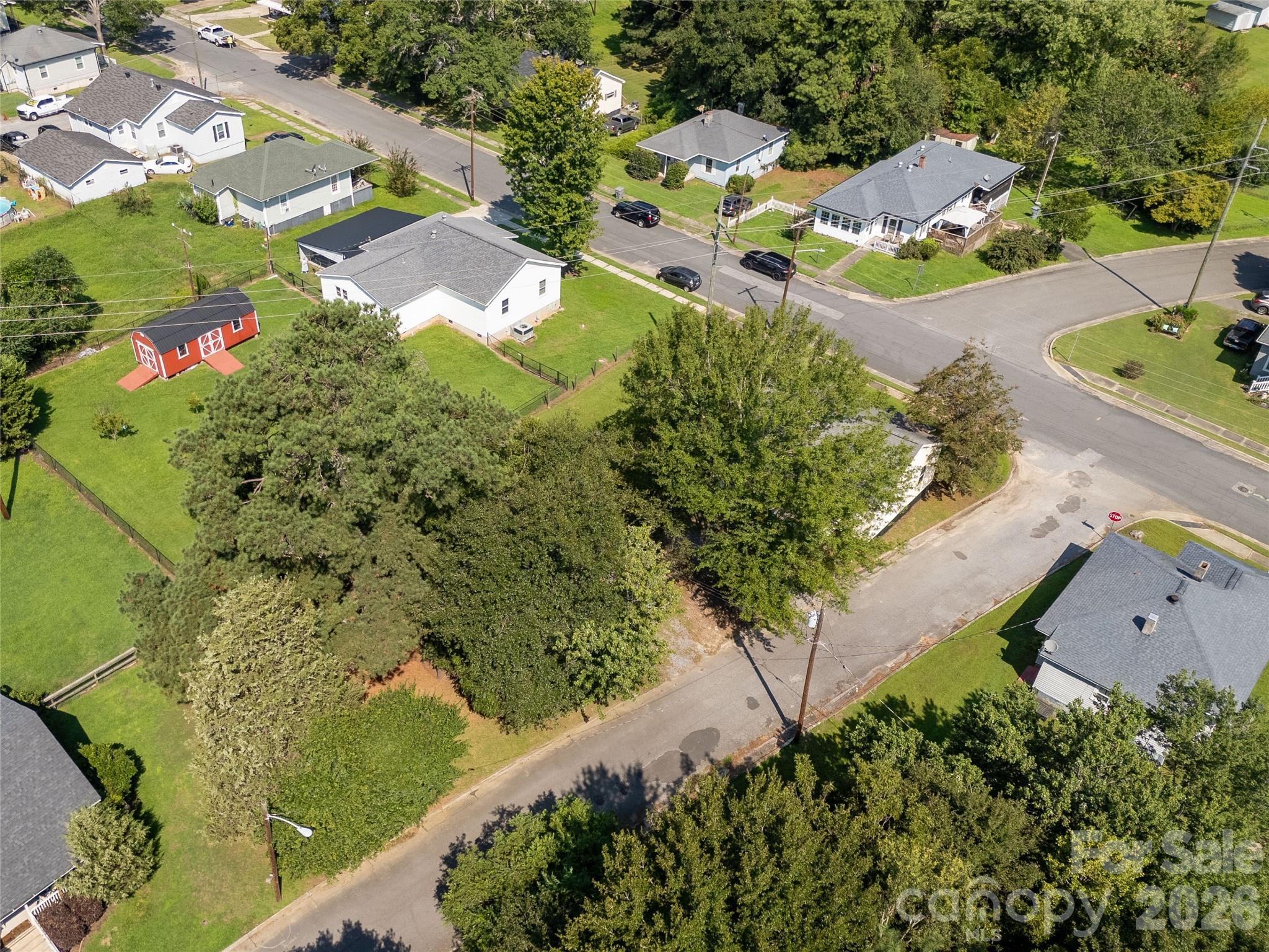 206 McConnell Street Clover, SC 29710 - Photo 28 of 31 an aerial view of residential houses with outdoor space