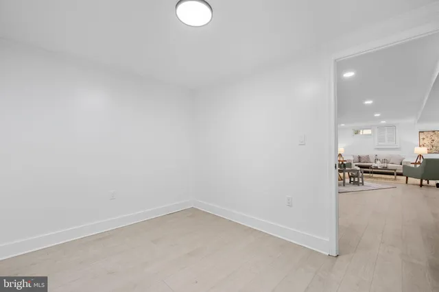 a view of a livingroom and a stove